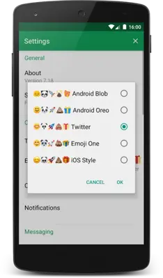 chompSMS emoji add-on android App screenshot 2